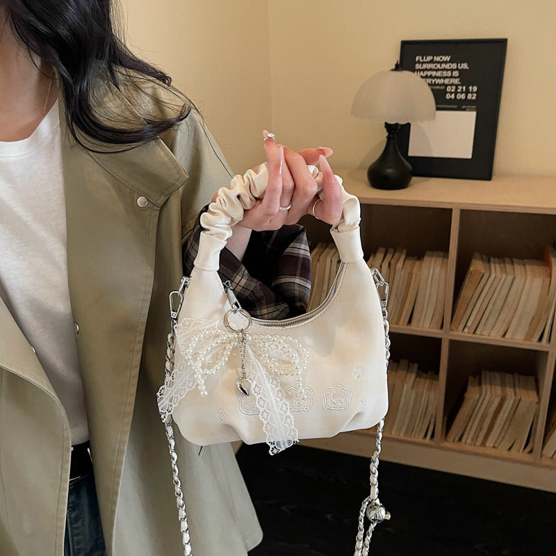 Women's Korean Style Niche Pleated Fashion High-grade Underarm Bag