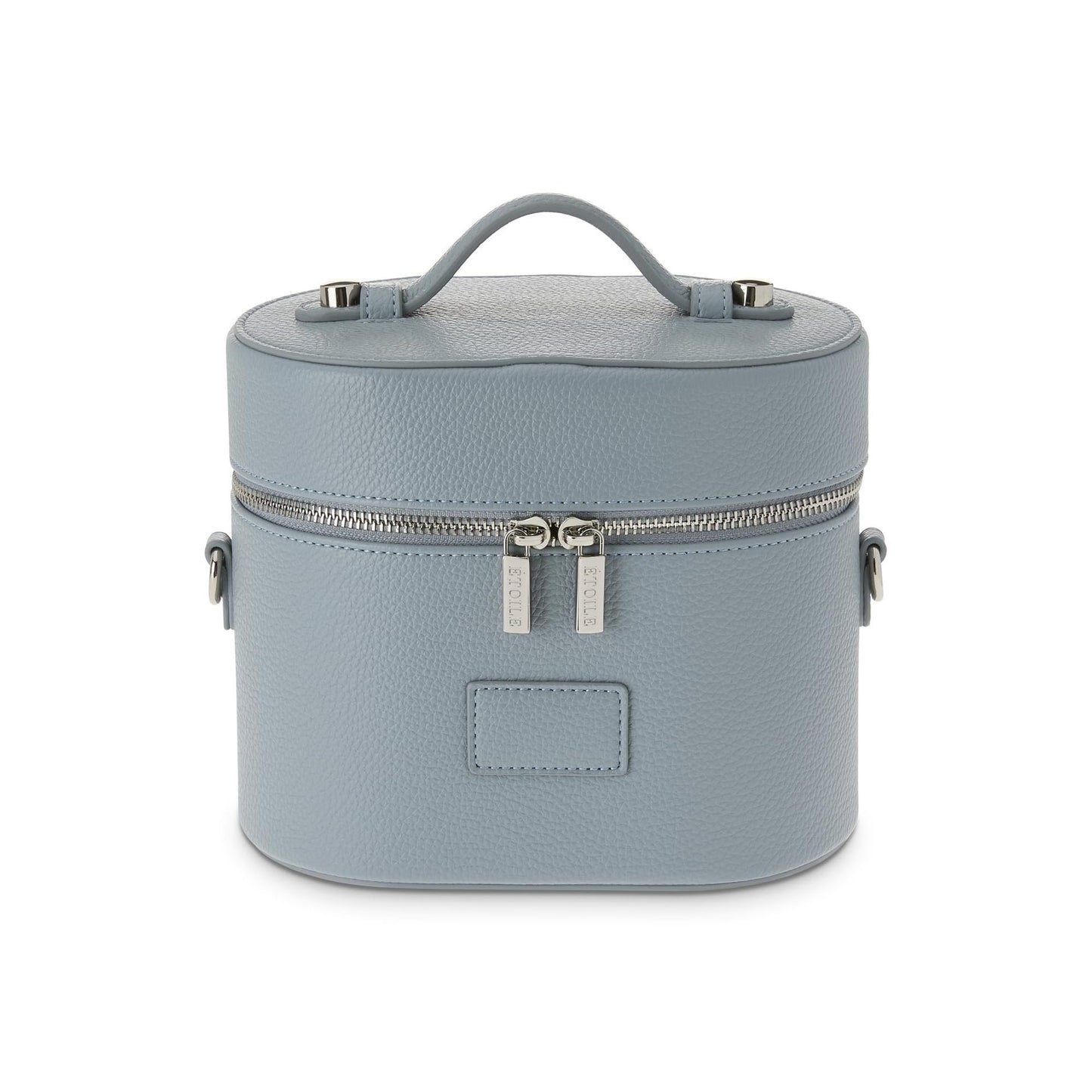 Lychee Pattern Fashionable Portable Diagonal Strap Leather Large Makeup Bag