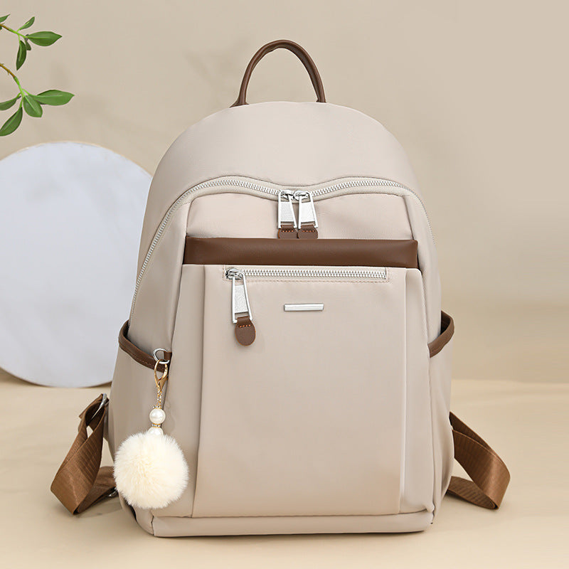 Women's Korean Fashionable Simple Nylon Canvas Women's Backpack