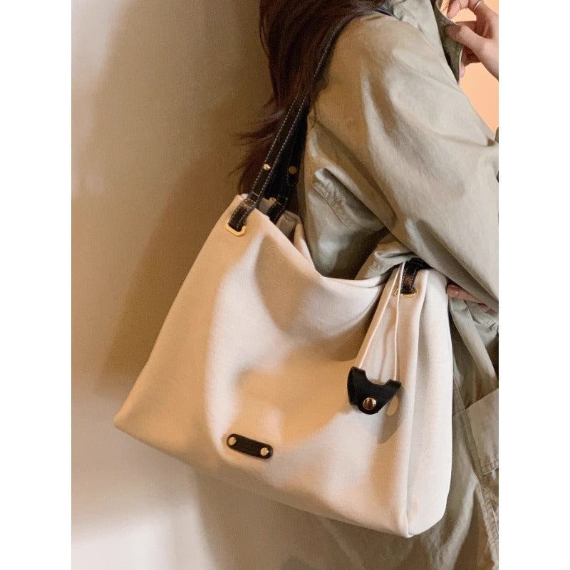 Women's Fog Port Pictorial Large Capacity Simple Women's Shoulder Bag