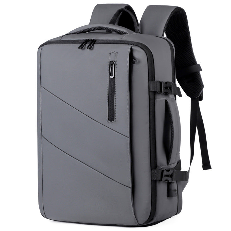 Graceful Men's High-grade Scalable Large Capacity Business Backpack
