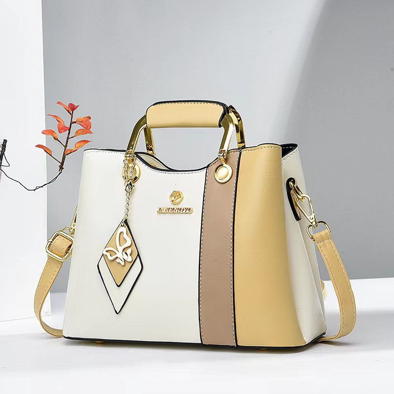 Women's Fashion Color Contrast Elegant Mother Handbags