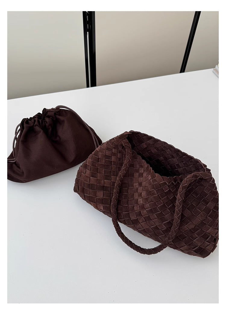 Women's Hand-woven Sailing High-grade Lazy Sense Portable Underarm Bag