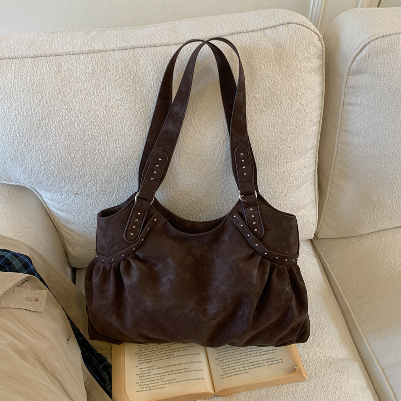 Women's Minority Simple Large Capacity Totes Commute Soft Shoulder Bags