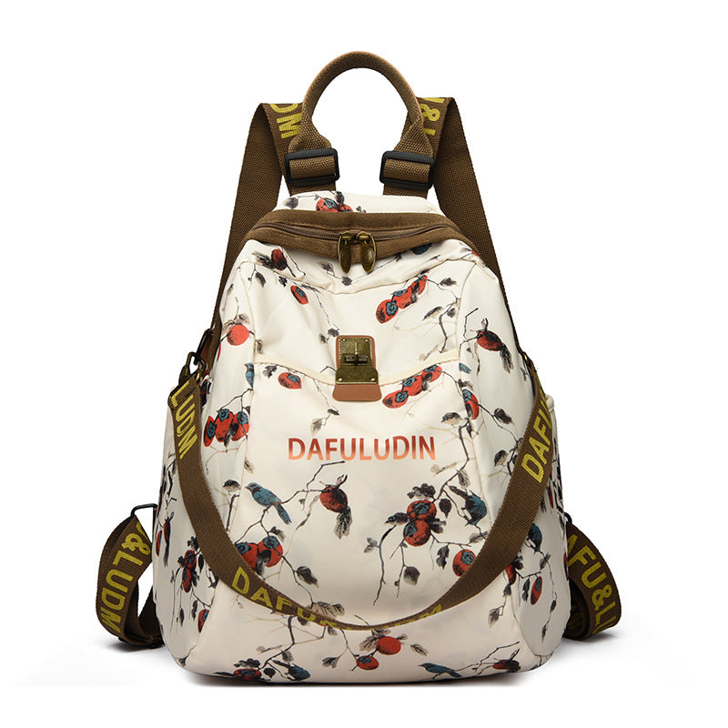 Women's Fashion Printing Large Capacity Oxford Cloth Women's Backpack