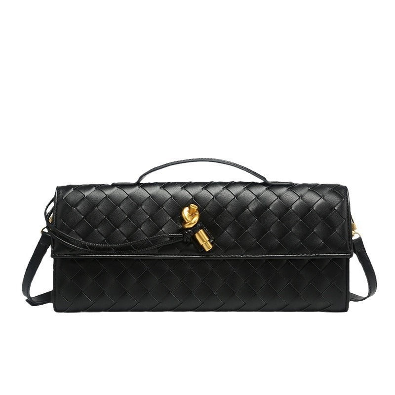 Women's Woven Baguette High-grade Horizontal Hand Holding Dinner Bags