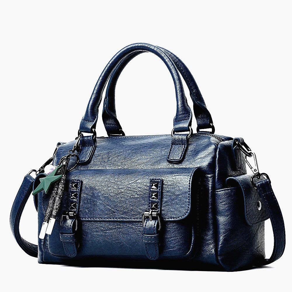 Women's Boston Simple Fashion Soft Leather Trendy Bags
