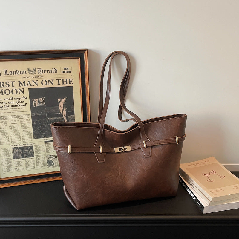 Women's High-grade Large Capacity Fashion Commuter Tote Bag