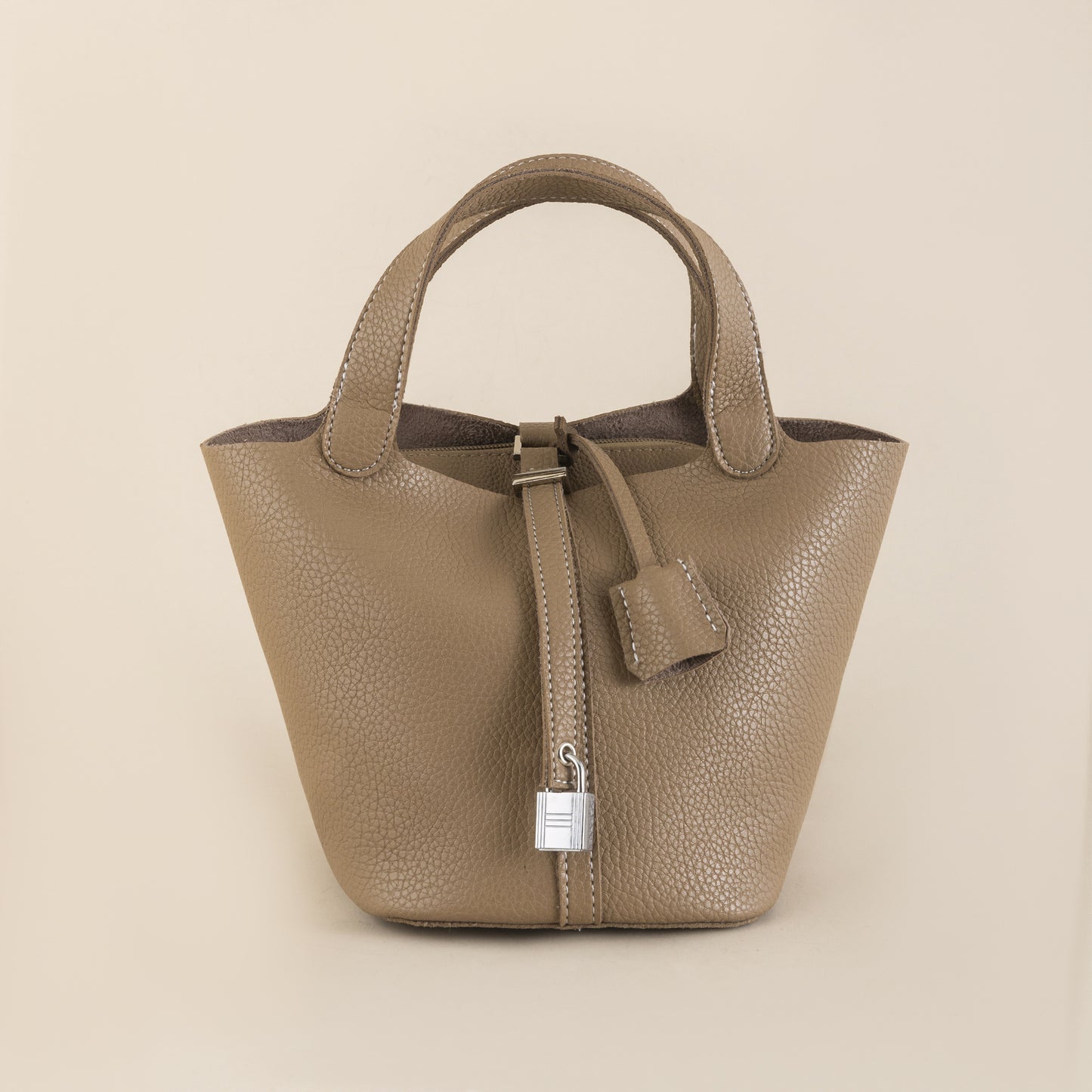Vegetable Basket Lychee Pattern Solid Color Bucket Bags