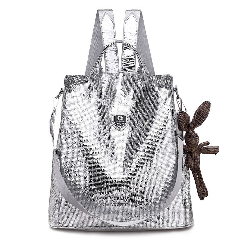 Women's Sequin Fashion Trend Korean Style High Leisure Backpack