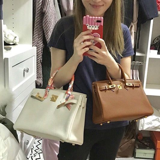 Leather First Layer Cowhide High-grade Fashion Large Women's Handbag