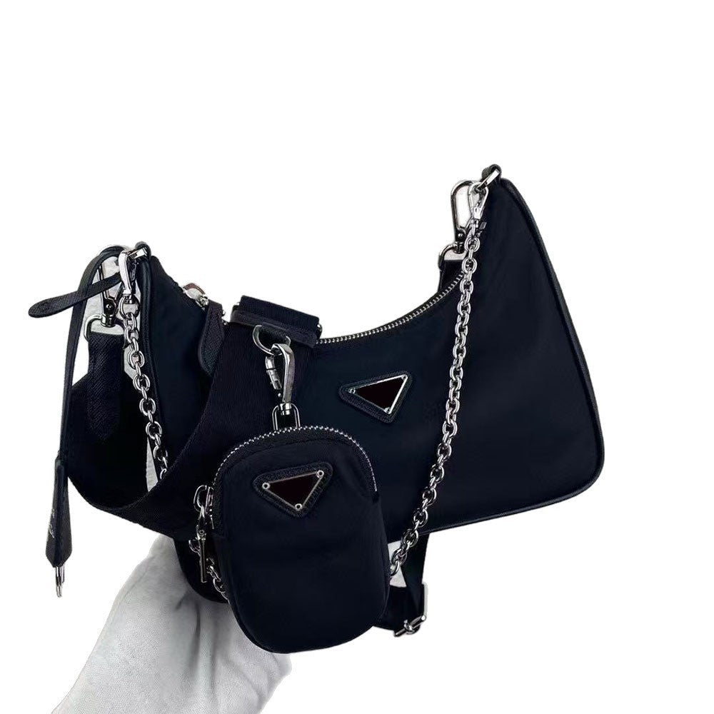 Champion Autumn Solid Color Letters Fashion Underarm Bag