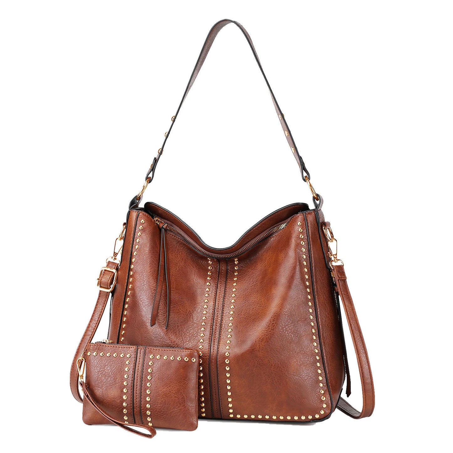 Women's Autumn Rivet Fashion One Combination Retro Bags