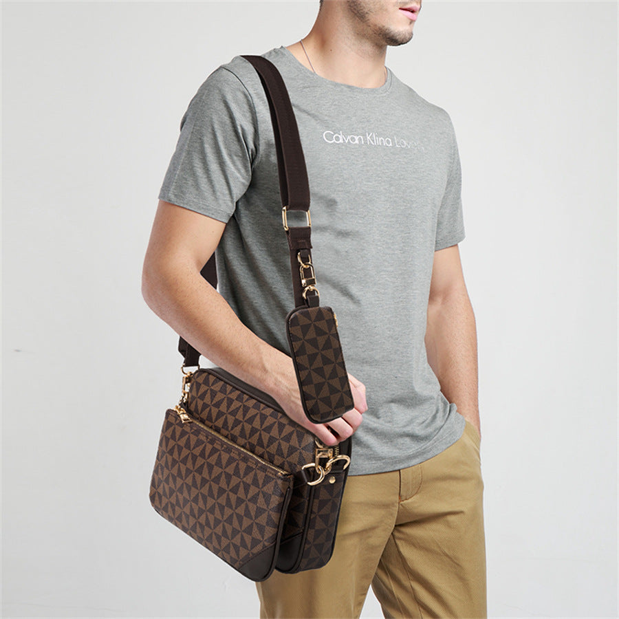 Men's Fashion Three-piece Set Mahjong Presbyopic Bags