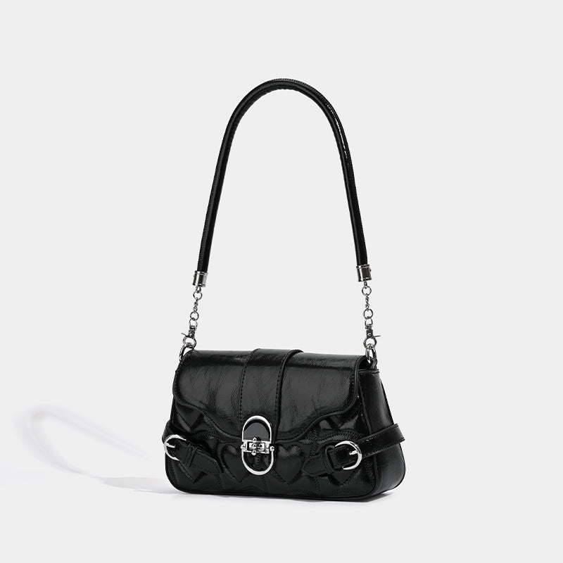 Women's Sweet Cute Hardware Flap Commuter Underarm Bag
