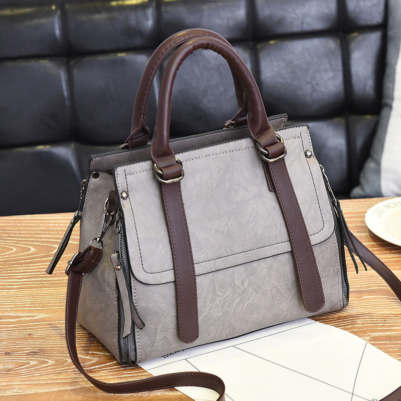 Korean Style Retro Large Capacity Fashionable Women's Shoulder Bag