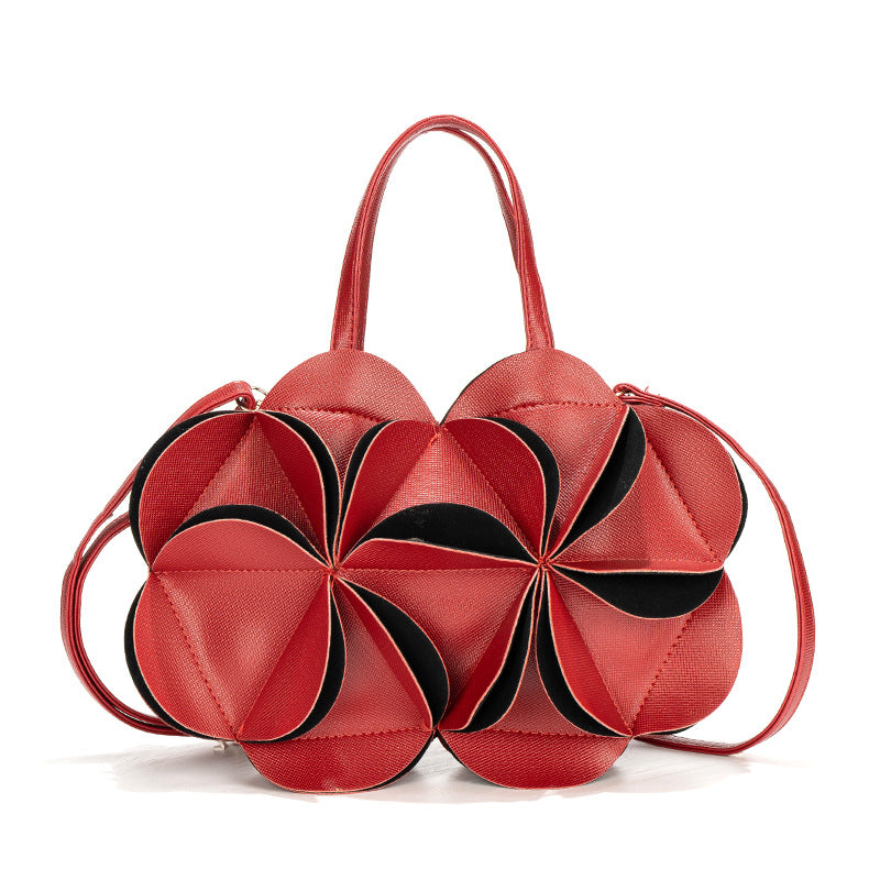 Design Three-dimensional Flower High Sense Patchwork Easy Handbags