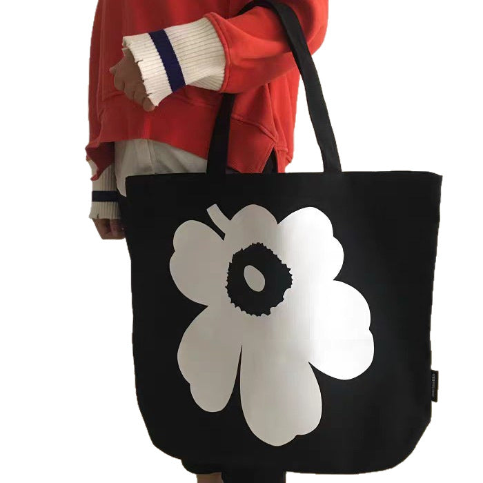 Nordic Style Sunflower Limited Canvas Printed Women's Shoulder Bag
