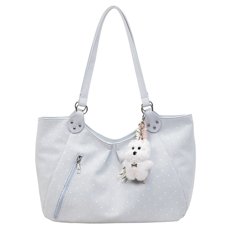 Women's Large Capacity Totes High-grade Versatile Polka Women's Messenger Bag