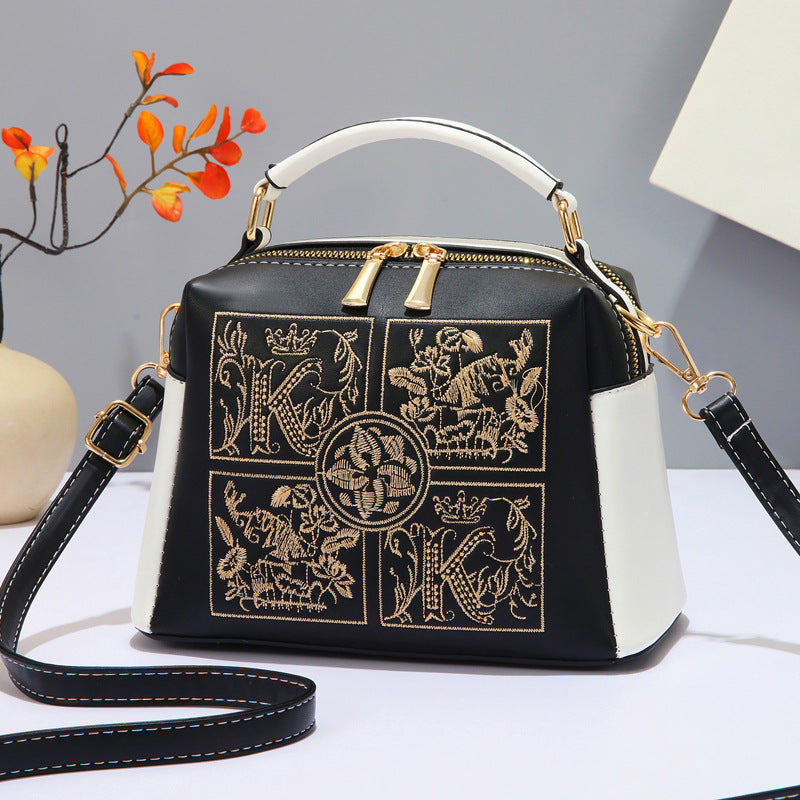 Women's Capacity Texture Fashionable Large Simple Liquid Bags
