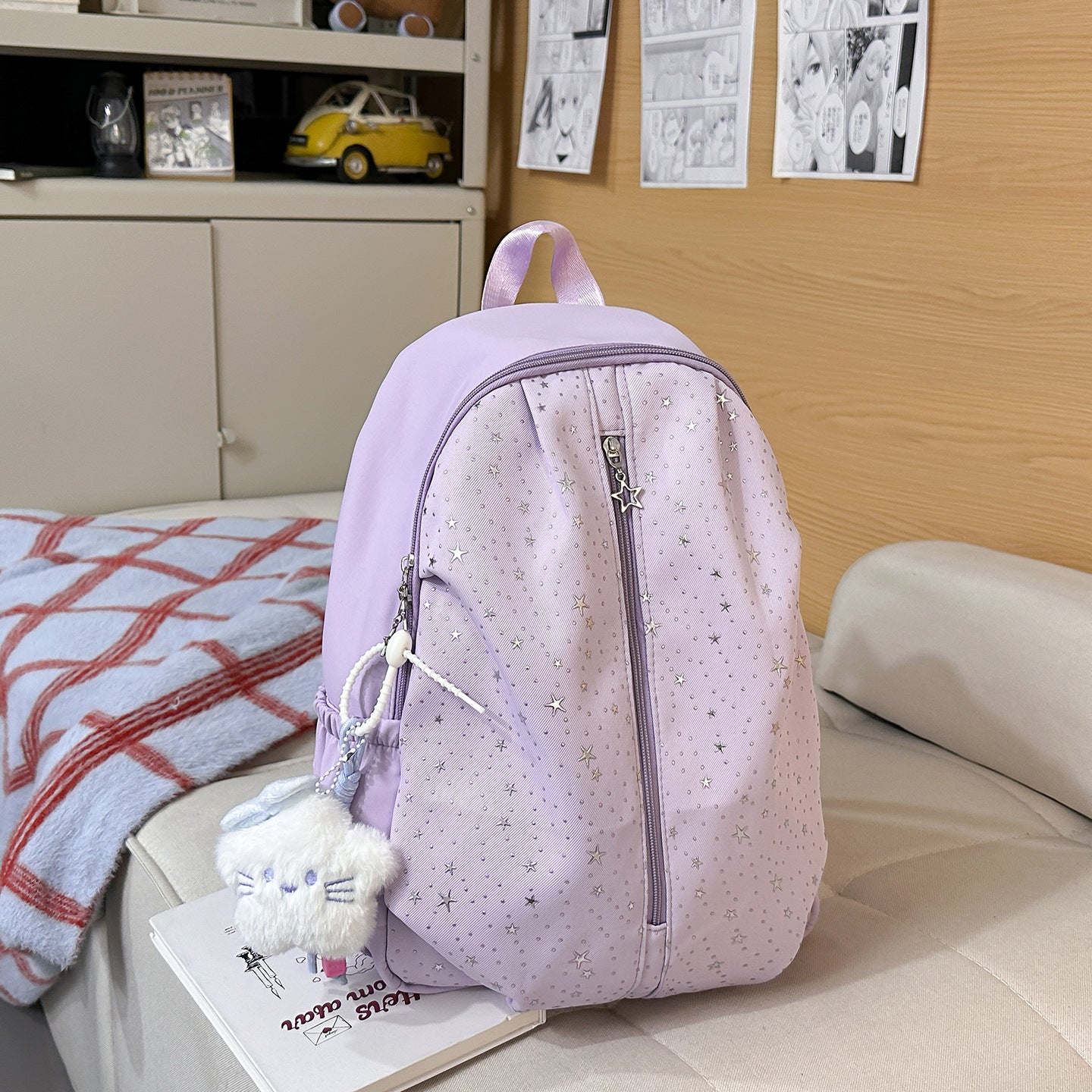 Style Good-looking Fresh Sweet Star Moon Leisure Backpack