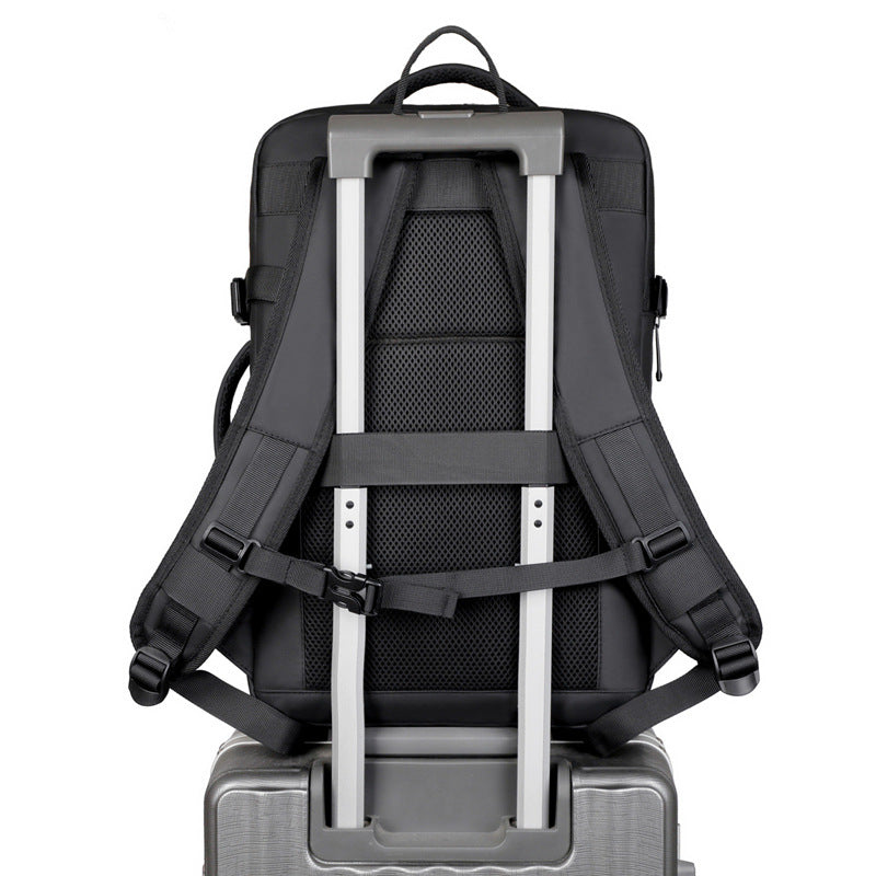 Men's Opening Closing Scalable Computer Printing Large Business Backpack