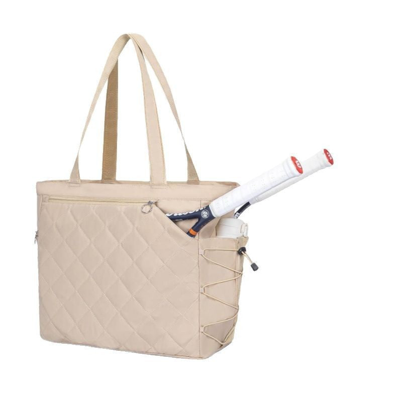 Multifunctional Tennis Strap Shoe Compartment Oversized Tote Bag
