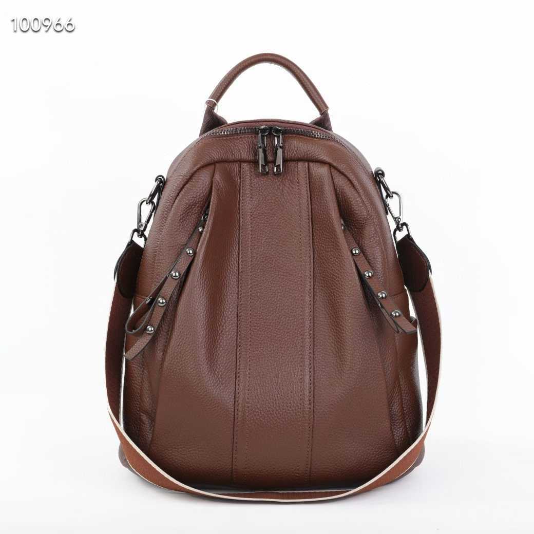 Women's Leather Korean Fashionable First Layer Cowhide Large Capacity Women's Backpack