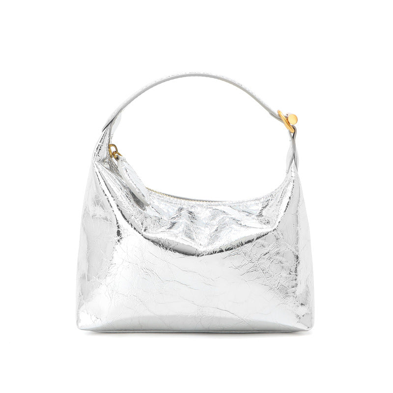 Minority Fashion Early Spring Cowhide Underarm Portable Women's Handbag