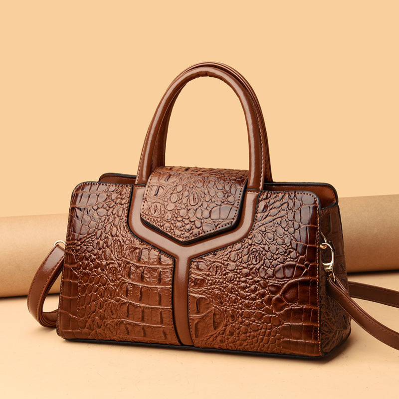 Women's Fashion Crocodile Pattern Mother Leisure Commute Women's Handbag
