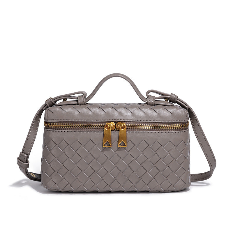 Women's Handmade Woven Fashion Lunch Box Trendy Bags