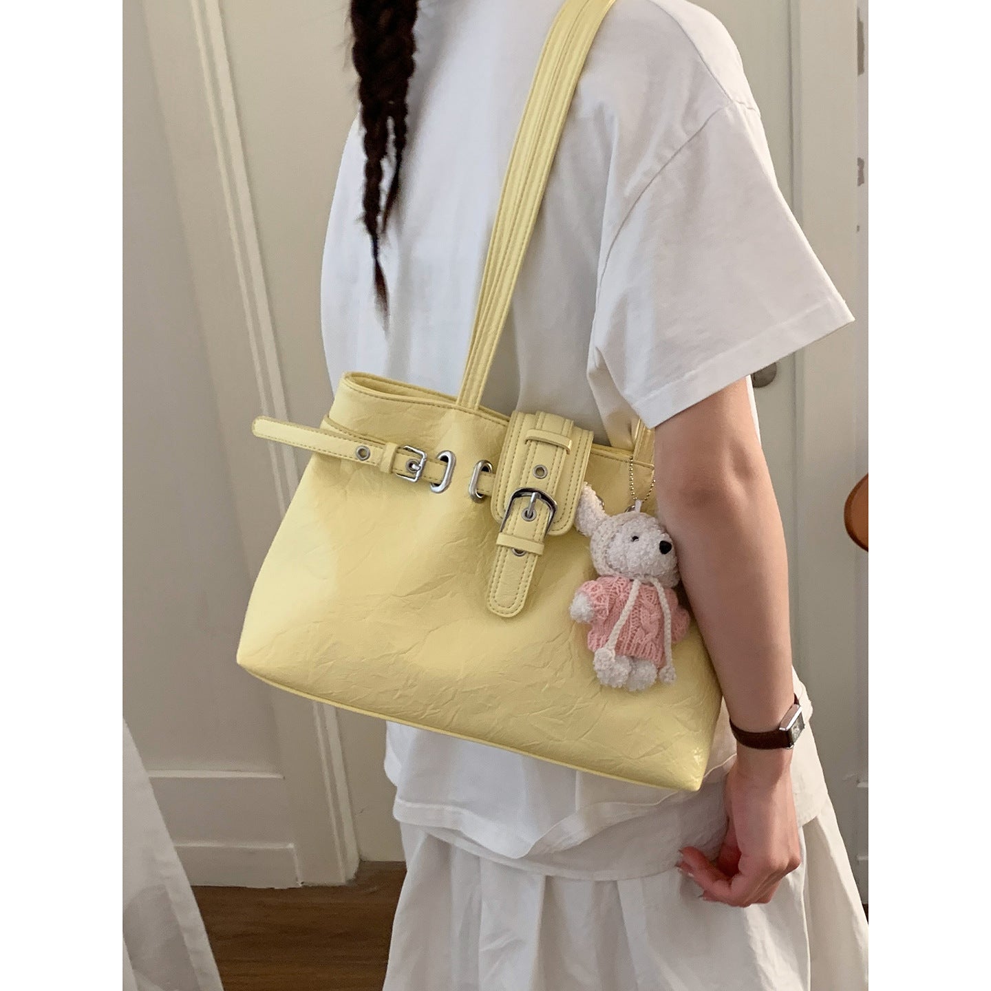 Women's Korean Underarm Summer Simple Commuter Tote Bags