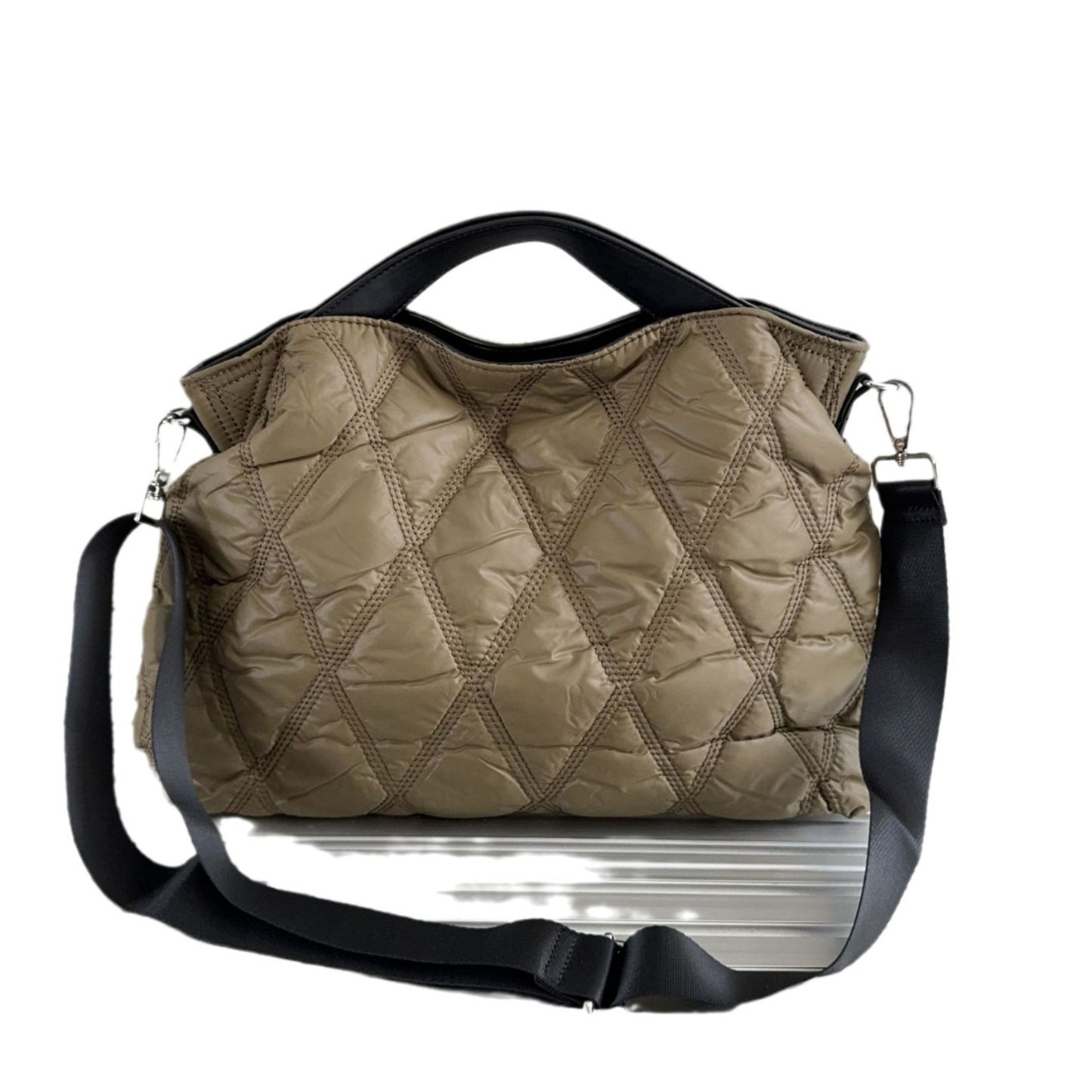 Embroidery Thread Diamond Quilted Retro Easy Matching Commuter High Women's Shoulder Bag