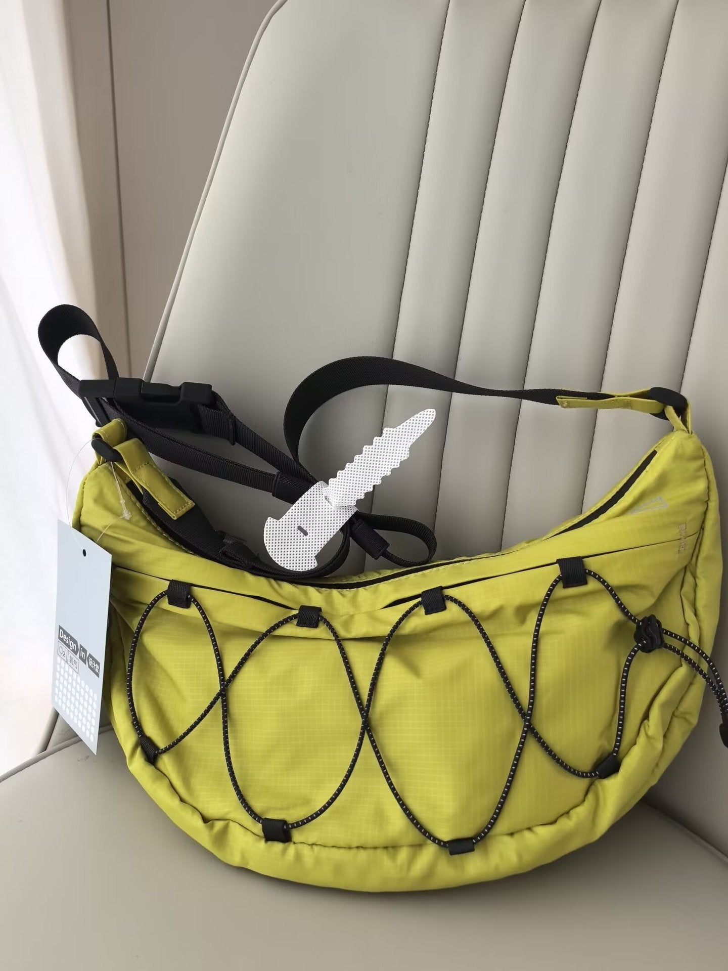 Women's & Men's Bright Riding Portable Leisure Crescent Dumpling Bucket Bag
