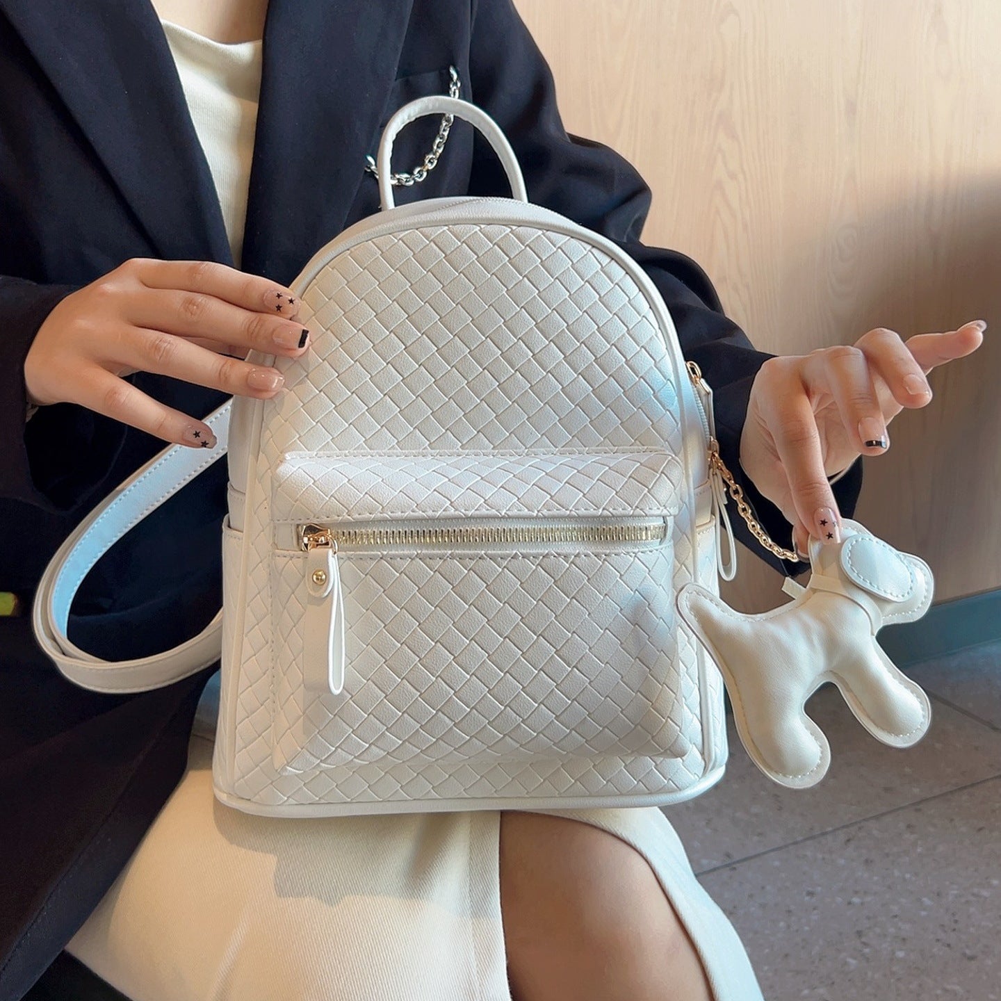Attractive Women's Embossed Style Commuter College Women's Backpack