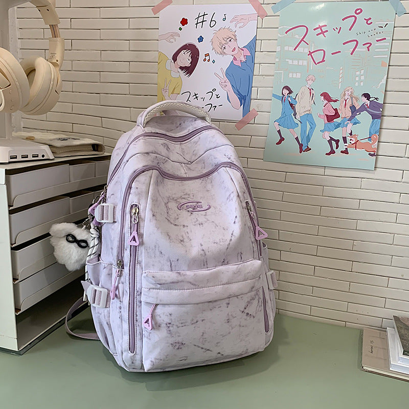Capacity Campus Female Korean Junior High Simple Backpacks