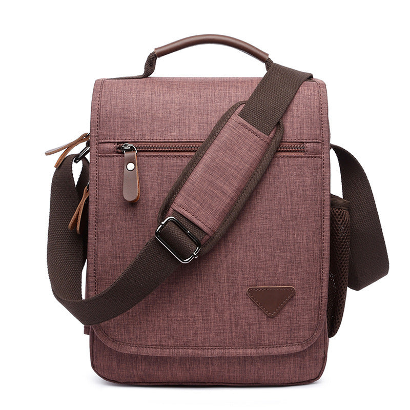 Men's Canvas Business Vintage Portable Waterproof Commuter Shoulder Bags