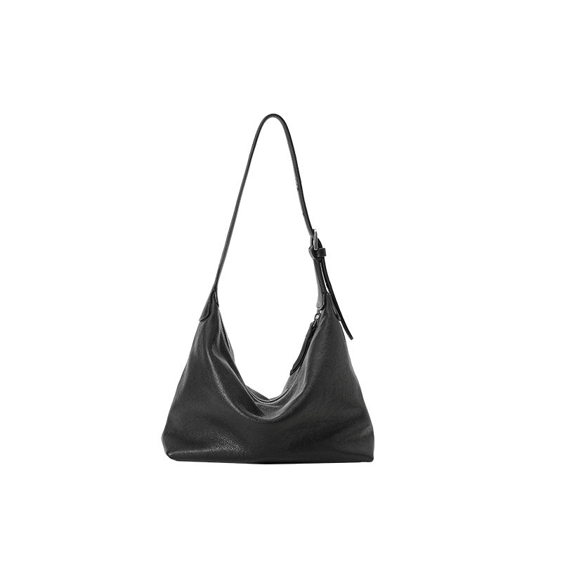 Women's Vegetable Tanning Leather Underarm Classic Simple Commuter Genuine Bags