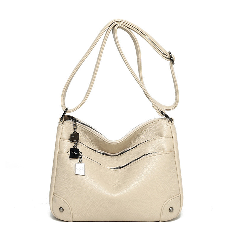 Women's Hand-held Genuine Leather Fashion Large Capacity Women's Messenger Bag
