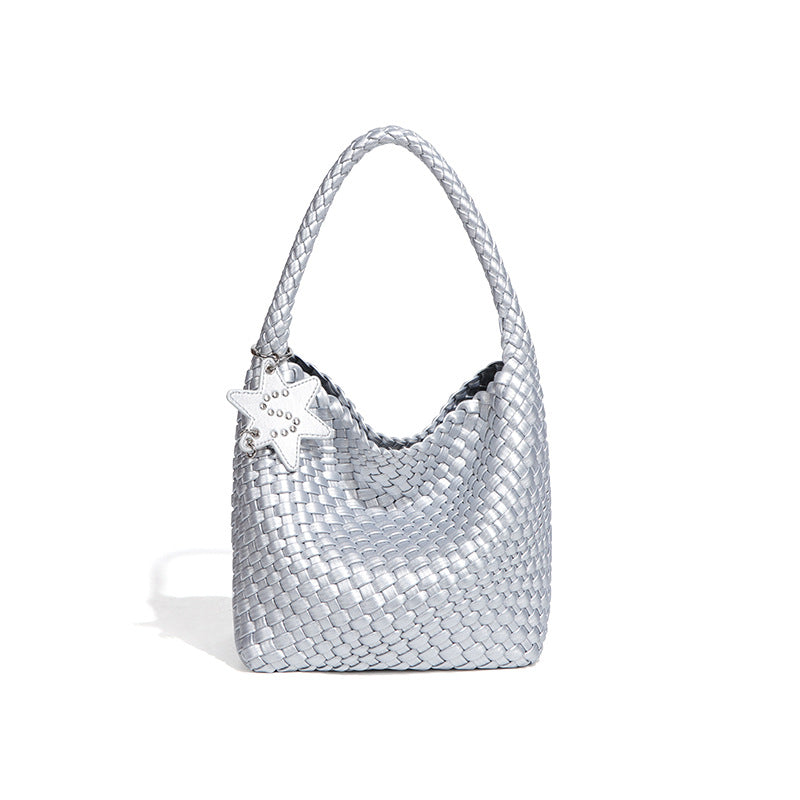 Women's Classic Gun Portable Underarm Fashion Solid Color Handmade Women's Handbag