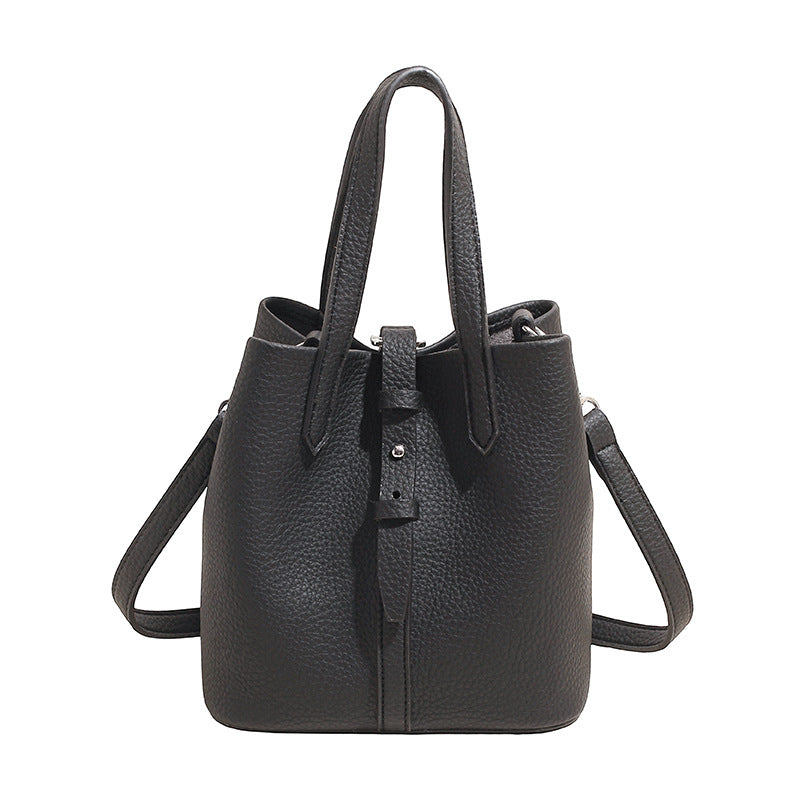 Women's Simple Commute Portable Vegetable Basket Bucket Bag