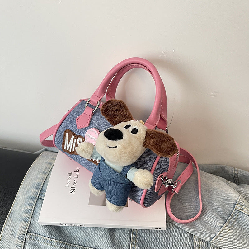 Women's Creative Design Wallace Doll Boston Denim Bags