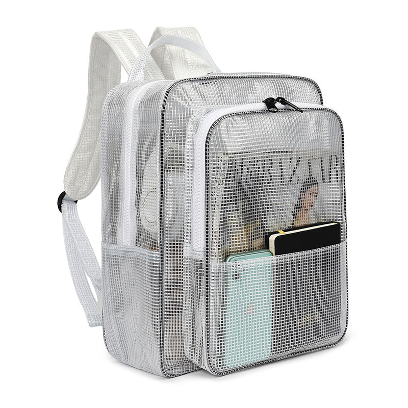 Slouchy Transparent Mesh Kit Clean Room Backpacks