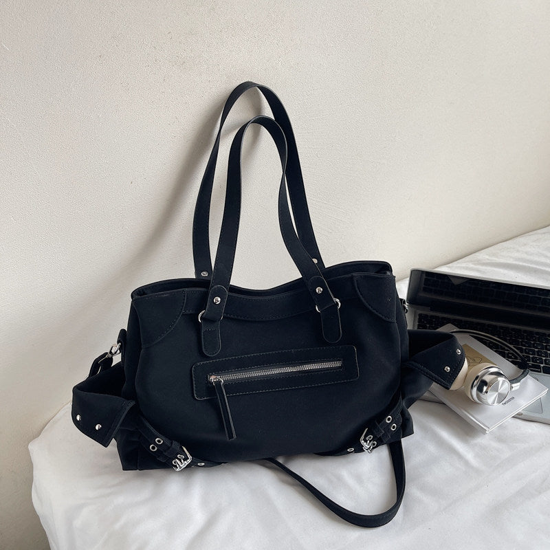 Women's Locomotive Style Suede Summer Fashion Retro Women's Messenger Bag