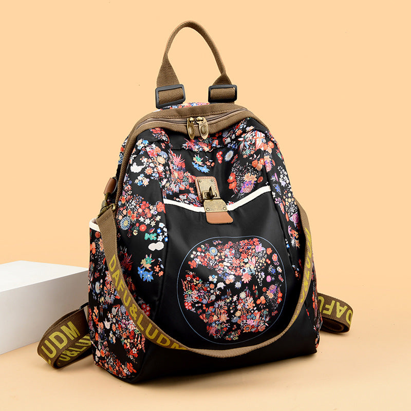 Women's Fashion Large Capacity Flower Lady Storage Bags