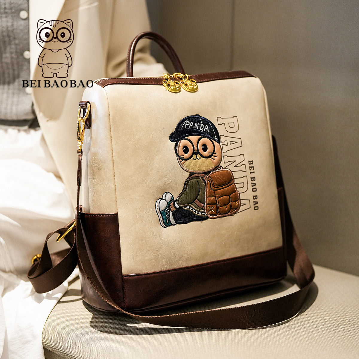 Women's Source Large Capacity Cartoon Cute Shopping College Backpacks