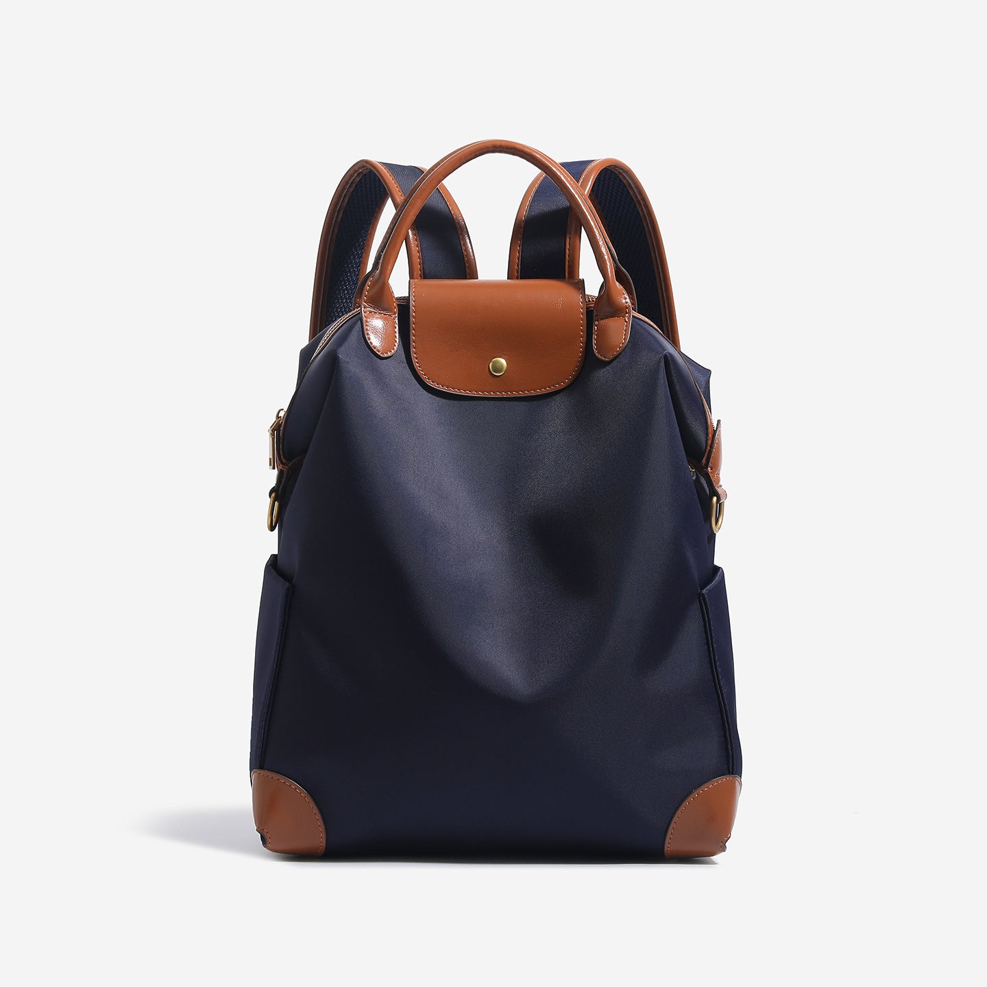 Genuine Leather Nylon Female Commuter Business Trip Computer Large Capacity Women's Backpack