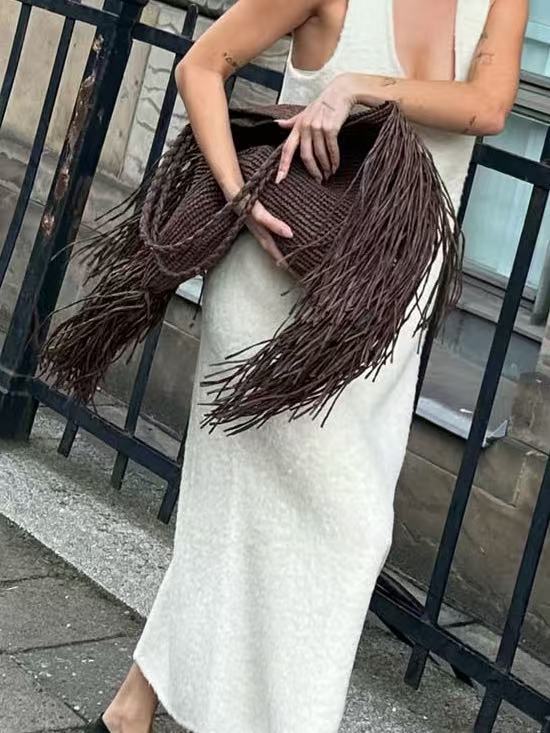 Elegant Casual Women's Fashion Woven Design Women's Shoulder Bag