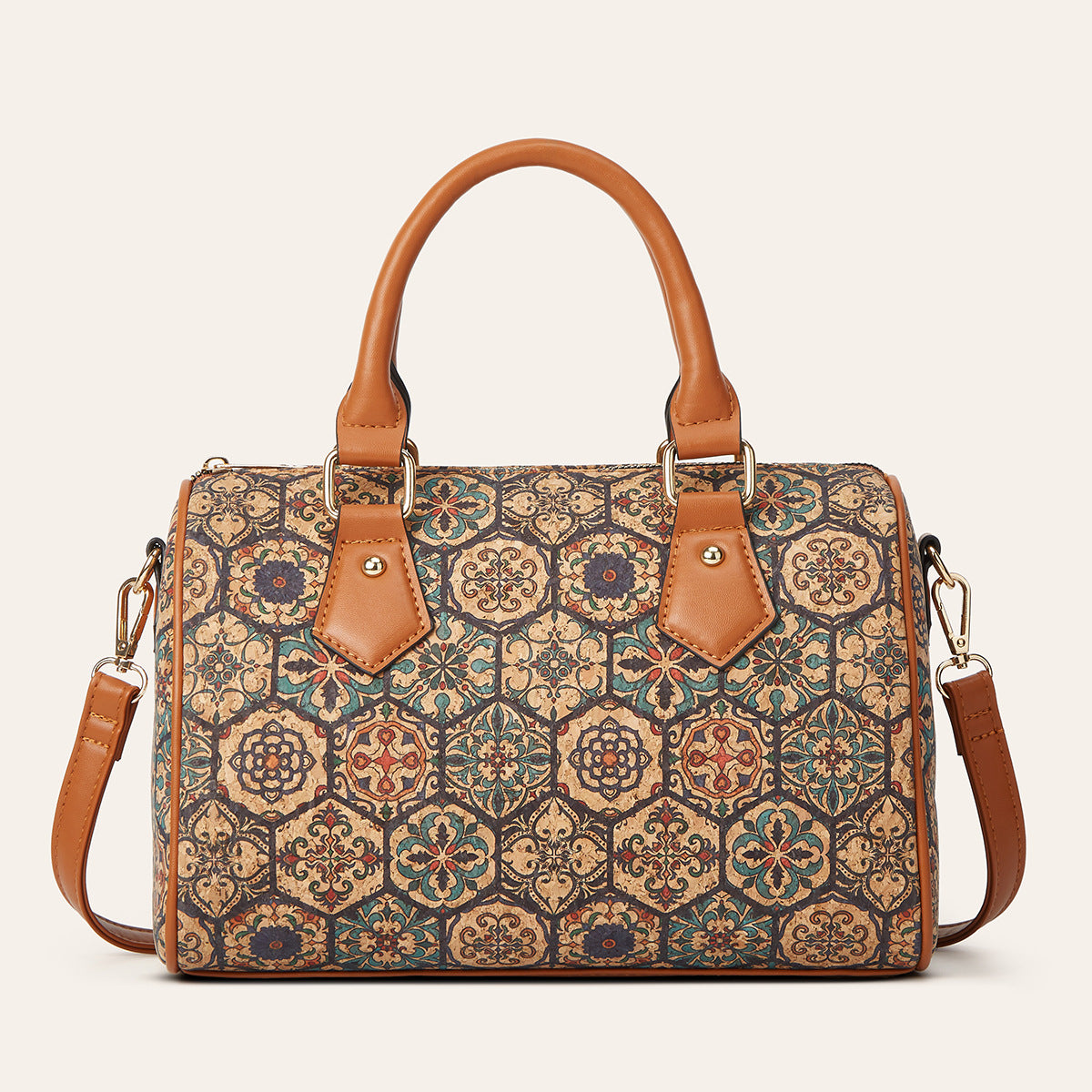 Slouchy Glamorous Pillow Round Printed Design Handbags
