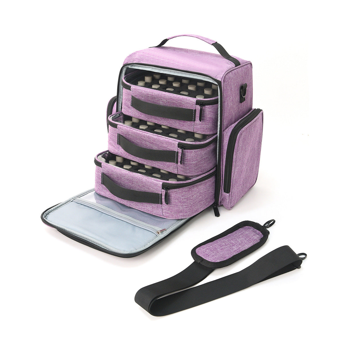 Nail Polish Storage Large Capacity Portable Toiletry Makeup Bag